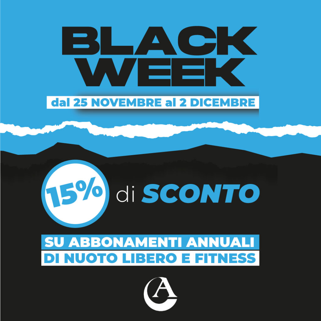 Ritorna la Black Week dal 25 Novembre!